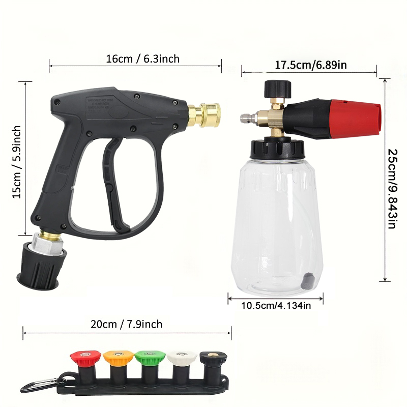 Kit de lance à mousse pour nei - Pressure Washer Foam Gun avis et prix