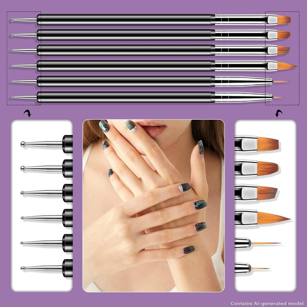 Kit de 6 outils de nail art do - Detailing Brush Set avis et prix